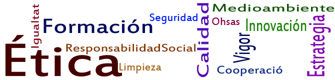 Formación, seguridad, limpieza, calidad, medioambiente, ohsas, responsabilidad social